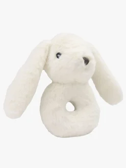 CarloBaby Tæppe Kanin og Rangle, Hvid