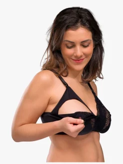 Carriwell Soft as Silk Amme-BH, Sort