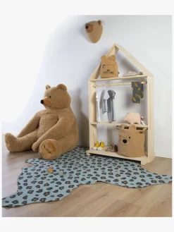 Childhome Gulvtæppe Leopard 145 x 160, Blue