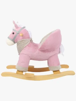 Cloudberry Castle Gyngehest med Ryglæn, Pink