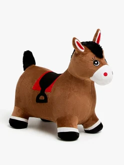 Cloudberry Castle Hoppedyr Hest med Plysbetræk, Brun