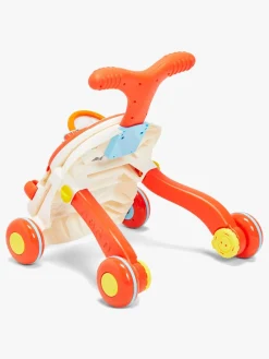 Cloudberry Castle 2-i-1 Gåvogn med Aktivitetsbord, Orange