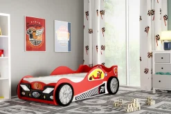 Cloudberry Castle Seng NORRIS 80x160, Rød