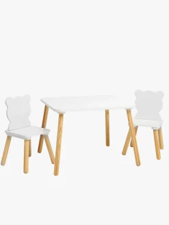 Cloudberry Castle WOODY Bord & Stole, Hvid