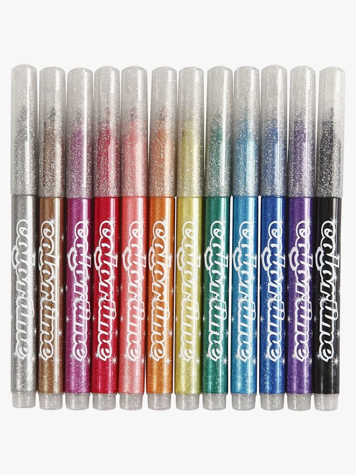 Colortime Glittertusser Blandede Farver 12 stk.
