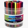 Colortime Tusser med 2 mm Filtspids, Blandede Farver, 100 stk.