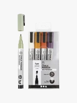 Creativ Company Chalk Markers Afdæmpede Farver 5 stk.
