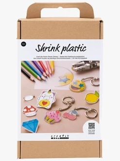 Creativ Company Krympeplast DIY Sæt Pins og Nøgleringe