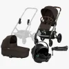 Cybex BALIOS S Lux Duovogn inkl. Axkid GOKID Babyautostol & Base, Chocolate Brown