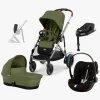Cybex e-Gazelle S Duovogn inkl. Cloud G i-Size Plus & Base, Moss Green/Taupe