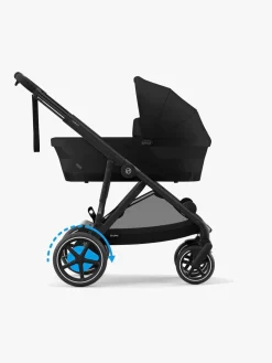 Cybex e-GAZELLE S Klapvogn, Moon Black/Black
