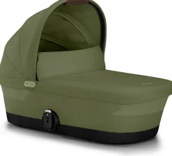 Cybex e-Gazelle S Søskendevogn inkl. Liggedel, Moss Green/Taupe