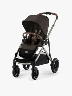 Cybex e-Gazelle S Tvillingevogn, Chocolate Brown/Taupe