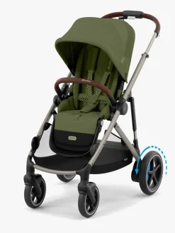 Cybex e-Gazelle S Tvillingevogn, Moss Green/Taupe