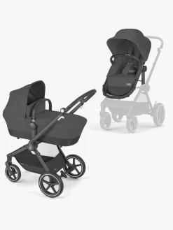 Cybex EOS Lux Duovogn inkl. BeSafe iZi Go Modular X2 i-Size Autostol Baby & Base, Black/Moon Black