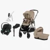 Cybex GAZELLE S Duovogn inkl. Aton B2 Autostol Baby & Base, Almond Beige/Taupe