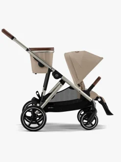 Cybex GAZELLE S Duovogn inkl. Aton B2 Autostol Baby & Base, Almond Beige/Taupe