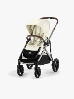 Cybex GAZELLE S Duovogn inkl. BeSafe iZi Go Modular X2 i-Size Autostol Baby, Seashell Beige/Taupe
