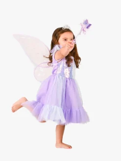 Den Goda Fen Kostume Sommerfugl med Tilbehør, Lilla