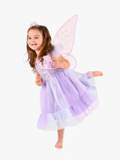 Den Goda Fen Kostume Sommerfugl med Tilbehør, Lilla