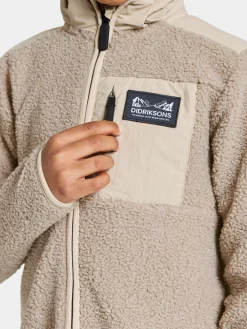 Didriksons Exa Fleecetrøje, Beach Beige