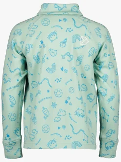 Didriksons Jadis Trøje med Lynlås, Doodle Pale Mint