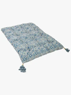 DockATot Futon Royal Madras, Pink & Rose, Blue