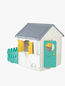 DOLU My First House Legehus med Hegn, Hvid/Blå