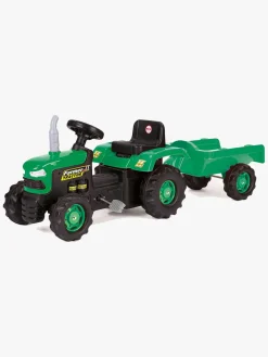 DOLU Pedaltraktor m. Anhænger, Grøn