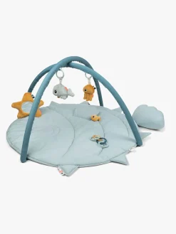 Done By Deer Aktivitetstæppe Sea Friends, Blue