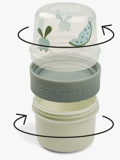 Done By Deer Birdee To Go Two-Way Snackbeholder, Green