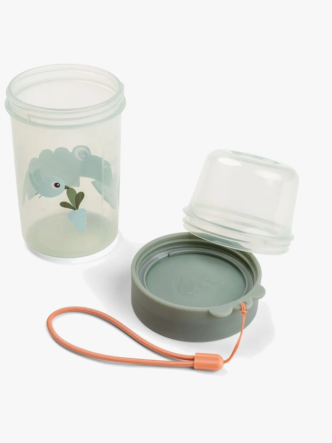 Done By Deer Croco To Go Two-Way Snackbeholder, Green