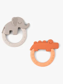 Done By Deer Deer Friends Bideringe 2-pak, Papaya/Sand