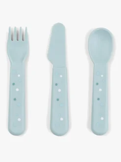 Done By Deer Foodie Bestik Happy Dots, Blå