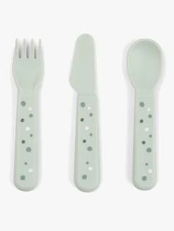 Done By Deer Foodie Bestik Happy Dots, Grøn