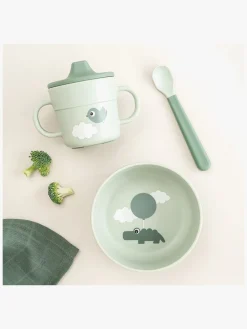 Done By Deer Foodie Madsæt Happy Clouds, Green