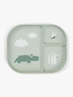 Done By Deer Foodie Opdelt Tallerken Croco, Grøn