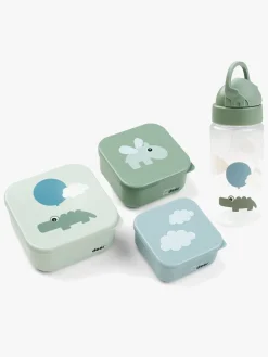 Done By Deer Happy Clouds Madkasse & Flaske, Green