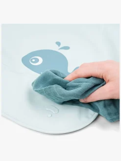 Done By Deer  Langærmet Hagesmæk med Lomme Wally, Blue