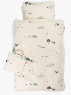 Done By Deer Sengesæt Tiny Farm 100x140 Tremmeseng, Sandfarvet