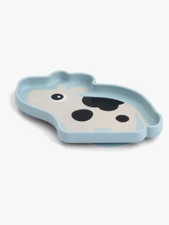 Done By Deer Stick & Stay Silikonetallerken, Dotti Blue