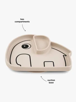 Done By Deer Stick & Stay Silikonetallerken Elphee, Sand