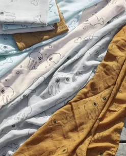 Done By Deer Stofble Sea Friends 120x120 2-pak, Powder