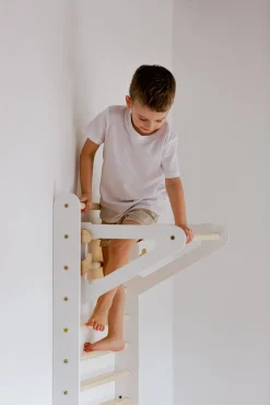 Duck Woodworks Klatretrekant Væg, Hvid