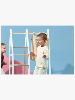 Duck Woodworks Knagerække med Hylder, Hvid