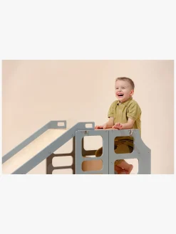 Duck Woodworks Rutsjebane til Sammenklappeligt Læringstårn, Grå