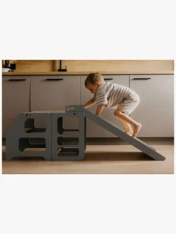 Duck Woodworks Rutsjebane til Sammenklappeligt Læringstårn, Grå