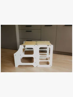 Duck Woodworks Sammenklappeligt Læringstårn, Hvid