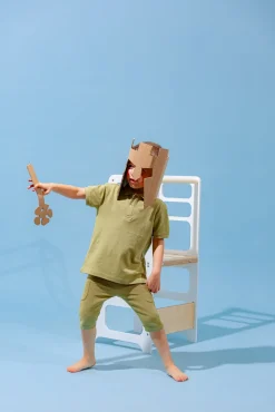 Duck Woodworks Sammenklappeligt Læringstårn, Hvid