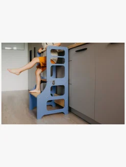 Duck Woodworks Sammenklappeligt Læringstårn, Blå